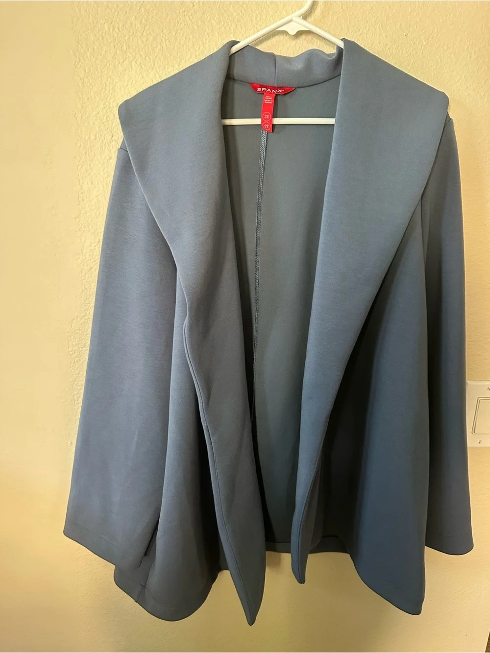 SPANX Women’s Slate Blue Open Front Jacket size 2X/ NWOT 1051 - Picture 3 of 4